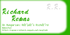 richard repas business card